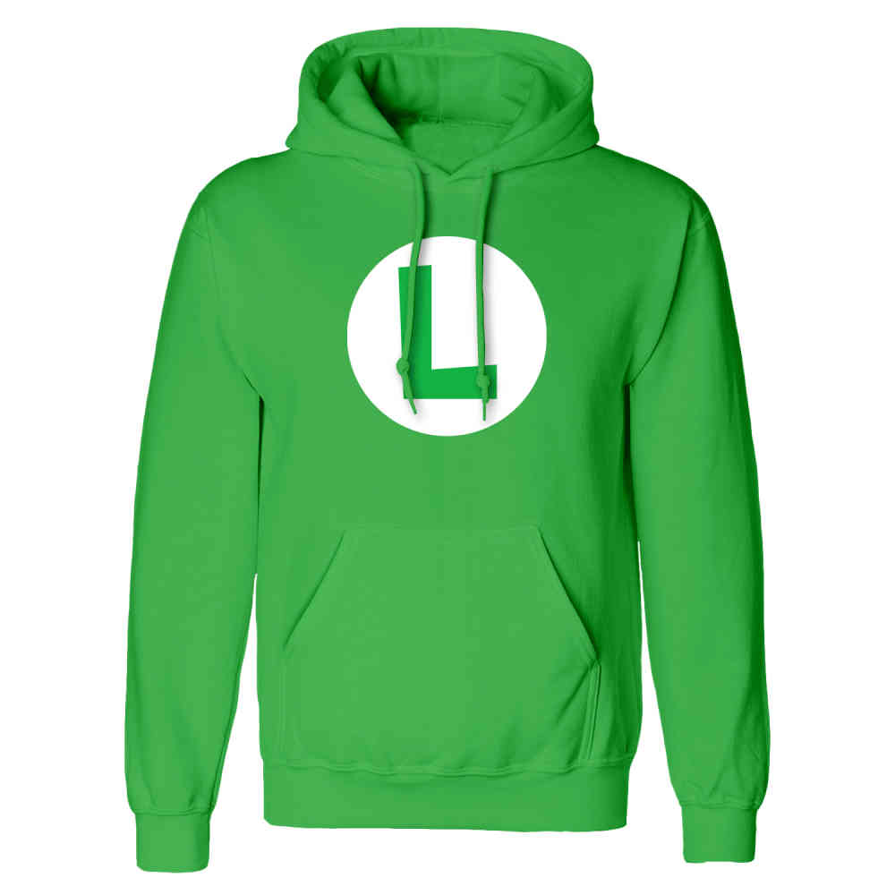 Nintendo Super Mario - Luigi Badge Hoodie - Green